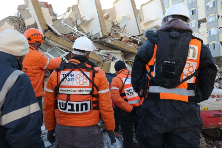 ICEJ Israel supports Turkey Earthquake Tragedy