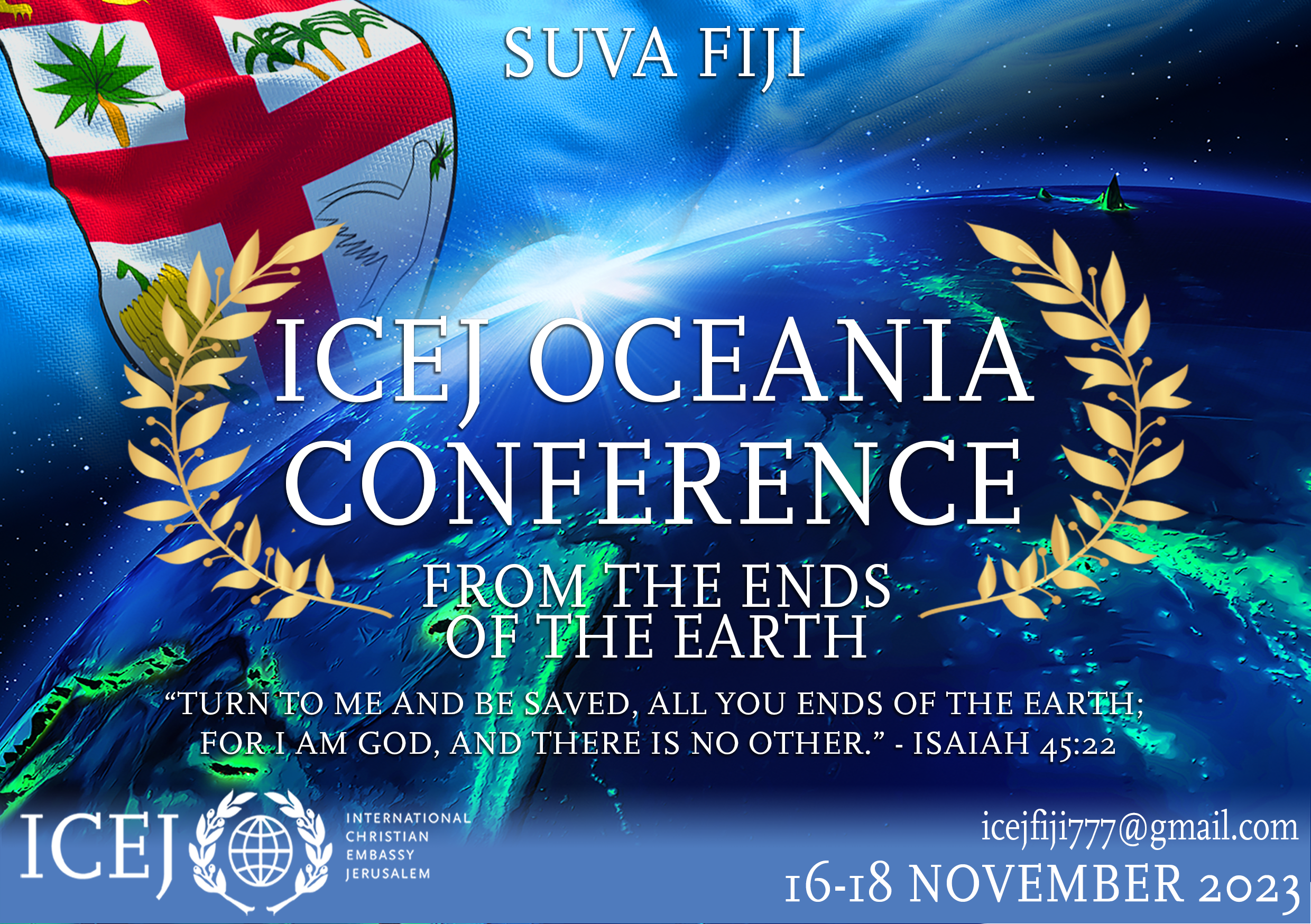 ICEJ Oceania Conference to the ends of the earth 2023 Australia Fiji Sarah Way
