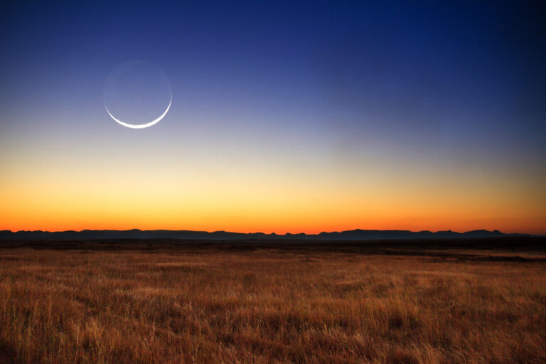 Beautiful New Moon At Sunset In Madagascar ICEJ Directors updates 2023 Sarah Way First of Elul Preparation