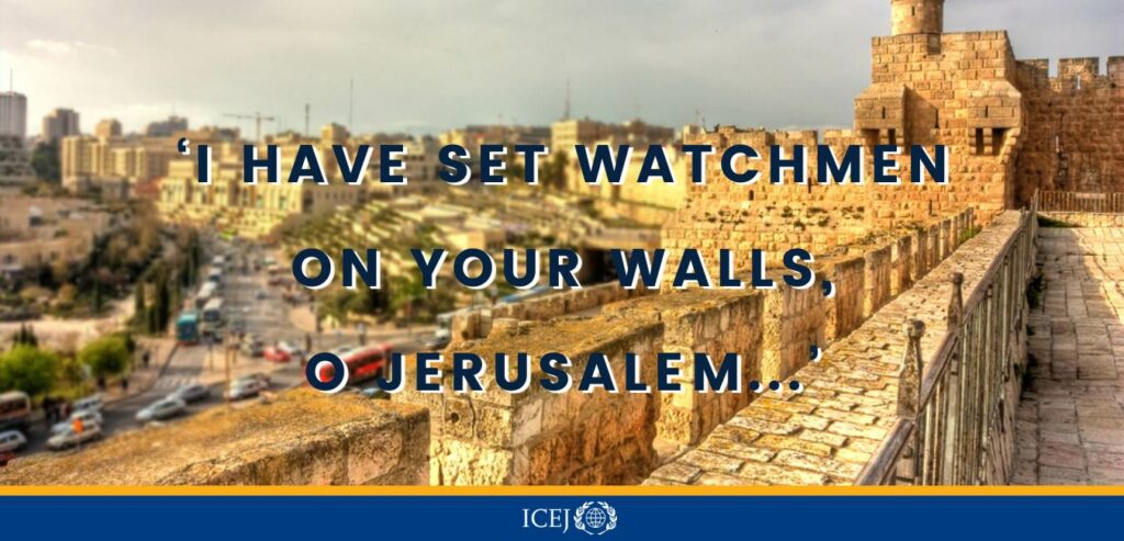 I have set watchmen on your wall directors update ICEJ Sarah Way 2023 israel war prayer