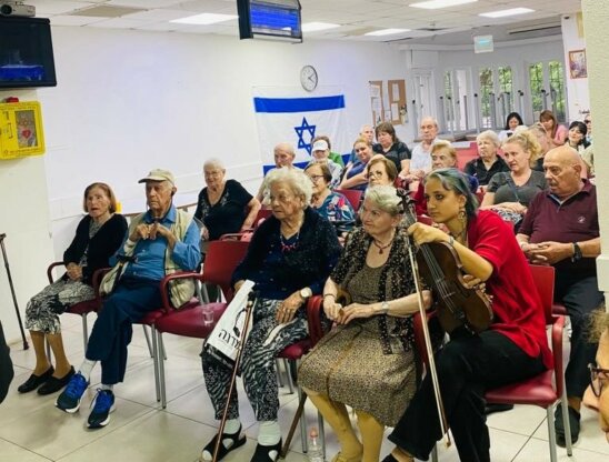 Encouragement event ICEJ Haifa Home for Holocaust survivors 2023