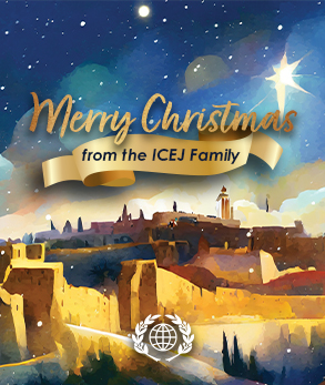 Merry Christmas from ICEJ Looking over Jerusalem