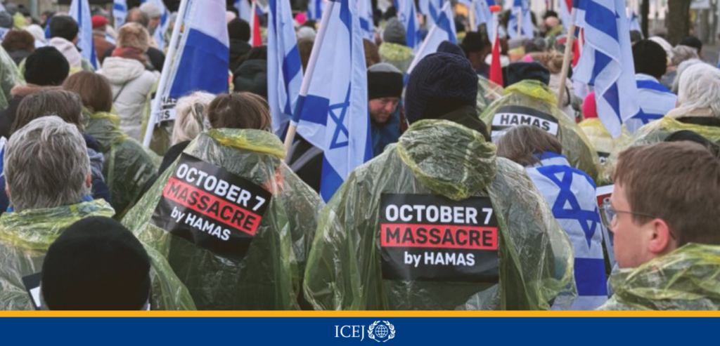 Defending Israel Against Petitions of Lies - Christians rally outside ICJ Email Banner