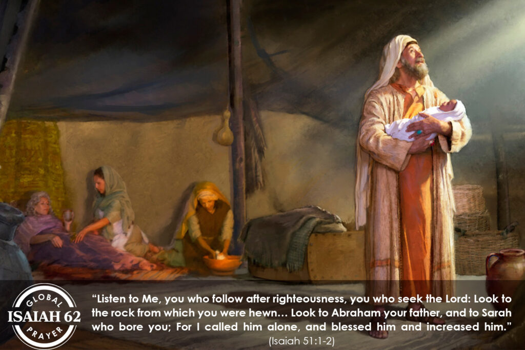 Isaiah 62 prayer points for may 2024 - abraham and his righteousness
