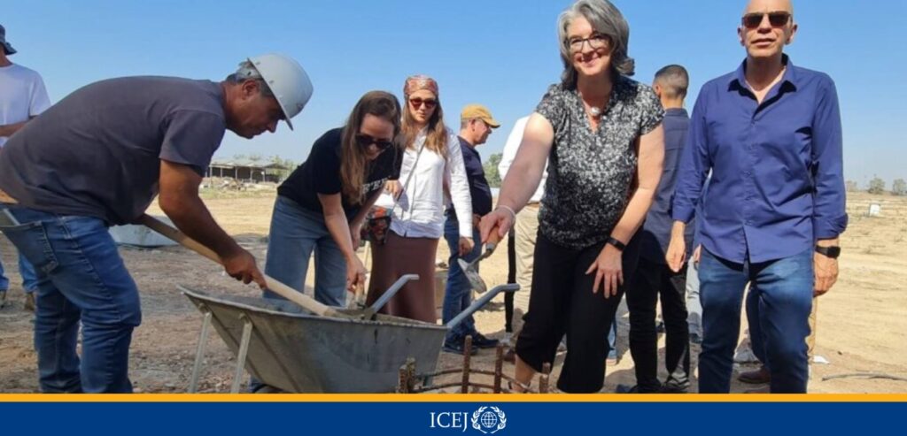 Nicole Yoder ICEJ helping rebuild Kibbutz Be'eri