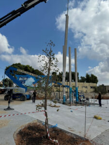 memorial-at-sderot-police-station-from-October-7-attacks