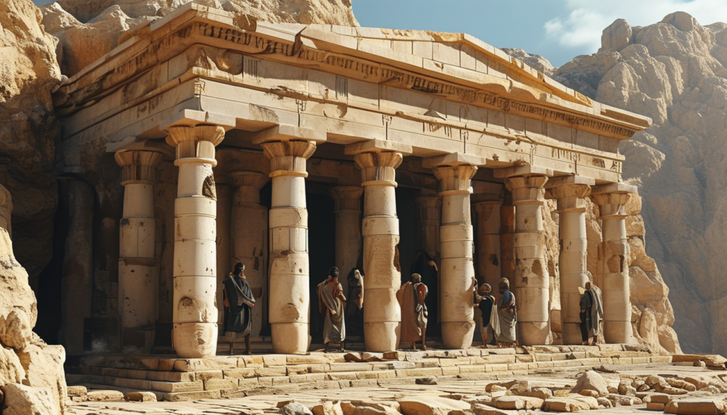 people building the temple in Ancient Israel