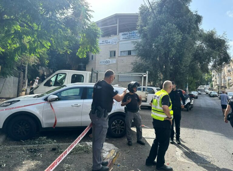 Shrapnel from a missile narrowly missed the ICEJ Home for Holocaust Survivors in Haifa