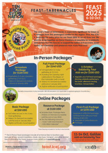 Feast Of Tabernacles 2025 Prices and Packages