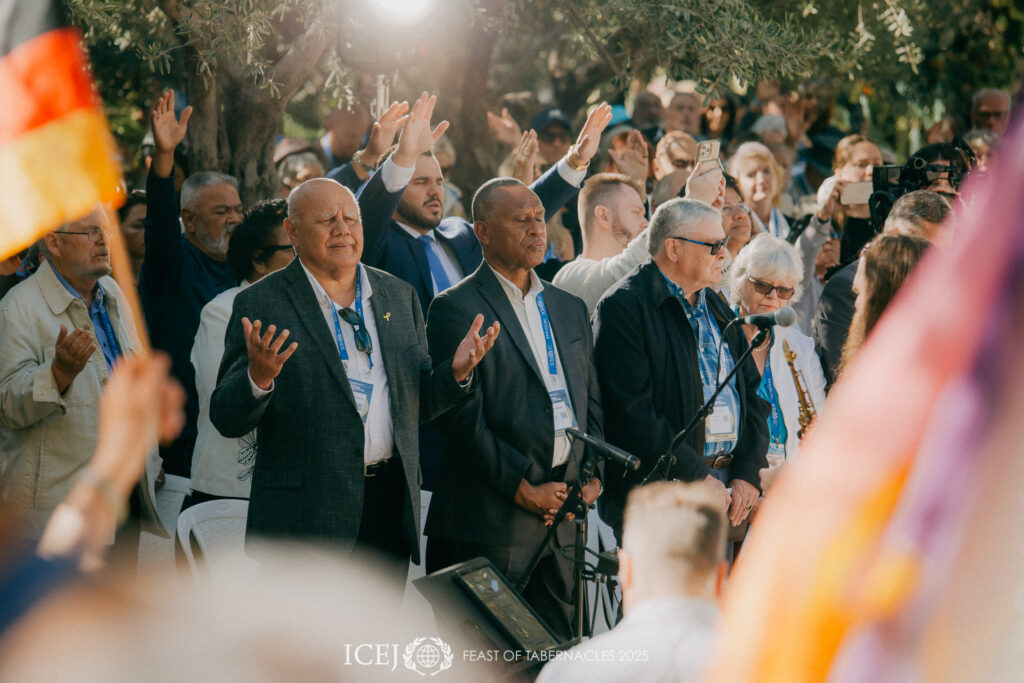 People from all over the world gather in Israel to celebrate Sukkot