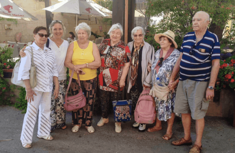 Residents in the Haifa Home for Holocaust Survivors