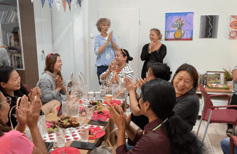 Haifa residents joyful in home