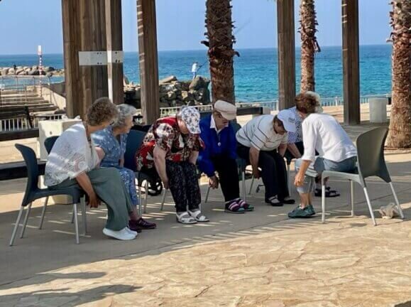 Residents ae refreshed by the ocean breeze