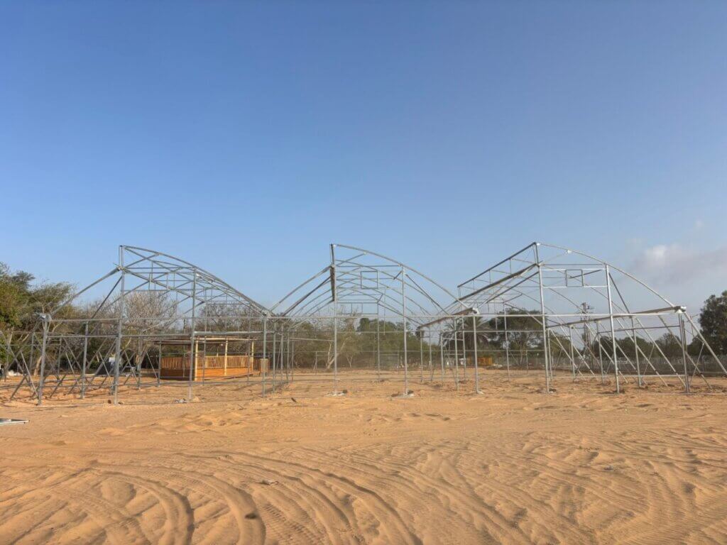 ICEJ sponsored greenhouses construction
