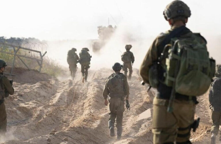 IDF soldiers on a recent patrol in Gaza