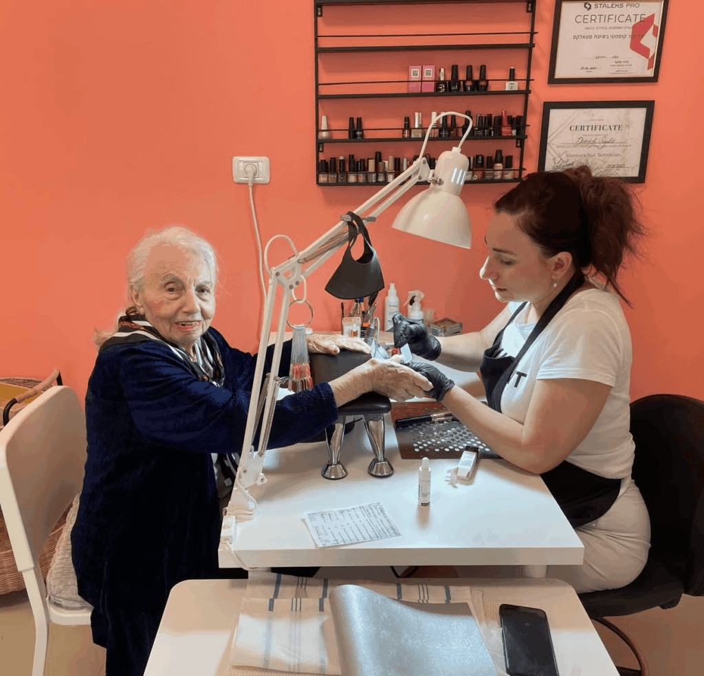 Salon Pedicure for Holocaust Survivor
