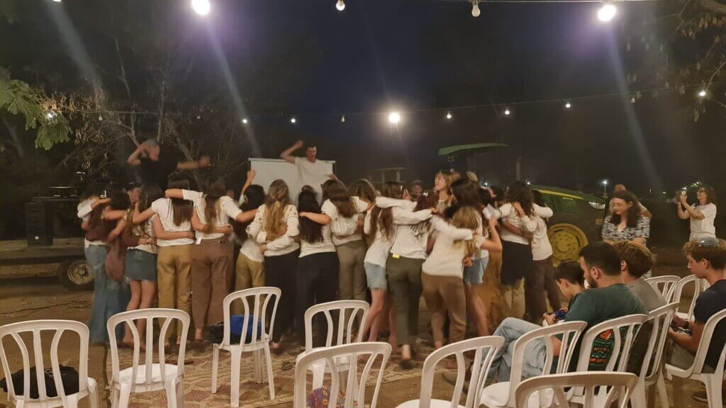Students hug, laugh, dance and enjoy this momentous occasion