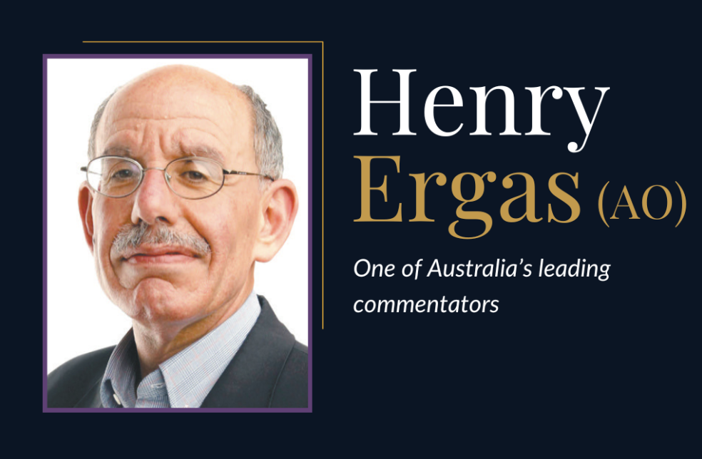 Henry Ergas Banner