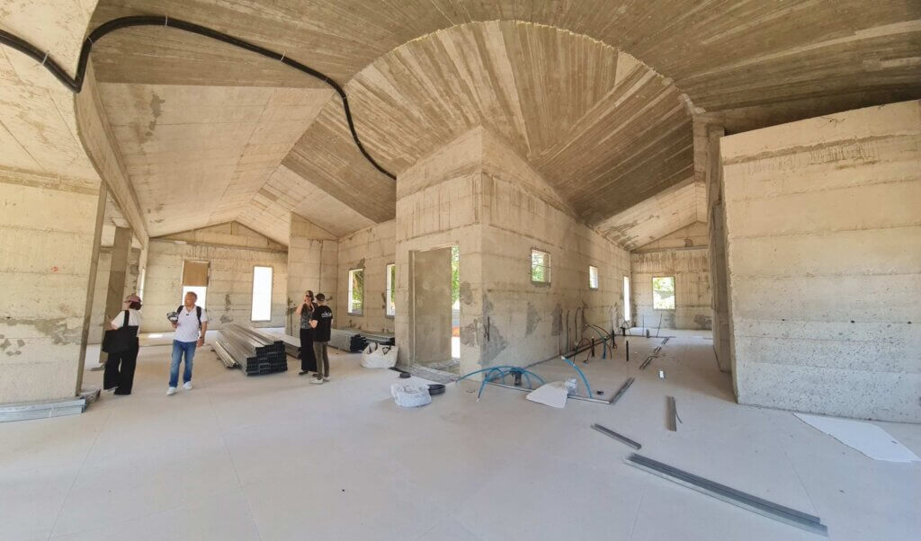 Inside youth activity center